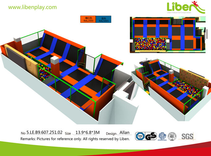 兒童室內蹦蹦床樂園—效果圖