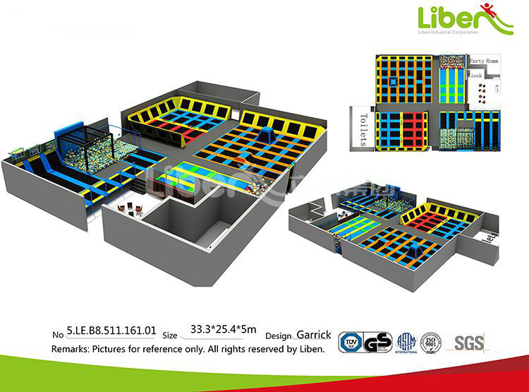 室內蹦床樂園室內蹦床效果圖