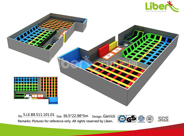 室內蹦床樂園室內蹦床800平