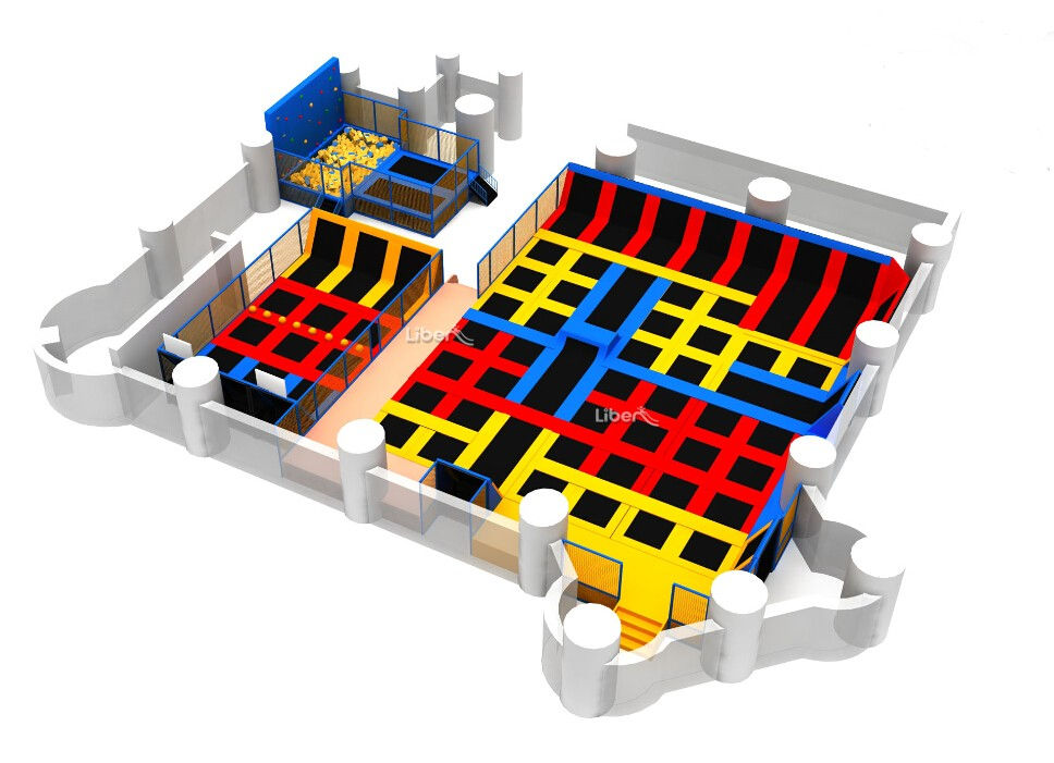 大型組合可定制室內彈跳蹦床5.LE.B1.505.051.02