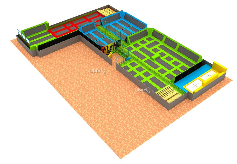 大型組合可定制室內彈跳蹦床5.LE.T2.503.052.00